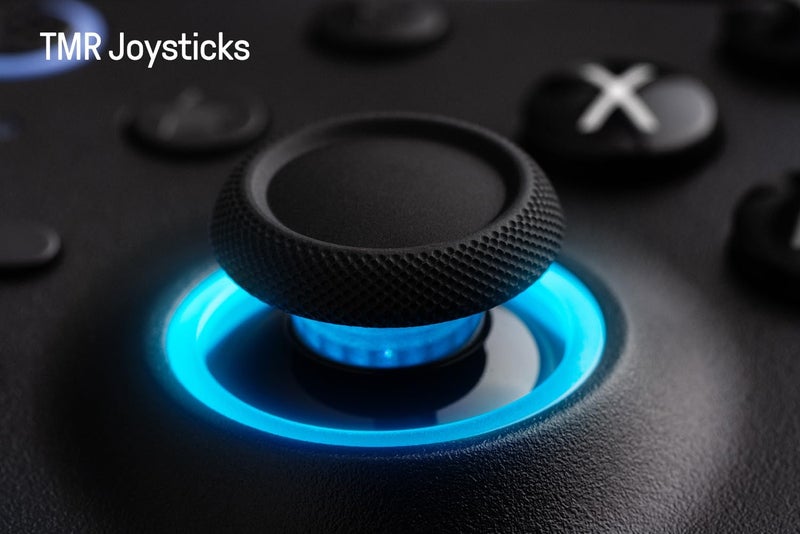 8Bitdo Ultimate 2 Bluetooth Controller with TMR Joysticks, Switchable Hall Effect/Tactile Triggers, Vibration, Motion Control, RGB Fire Ring and Back Buttons for Switch/Switch 2 & Windows PC - White - Image 5